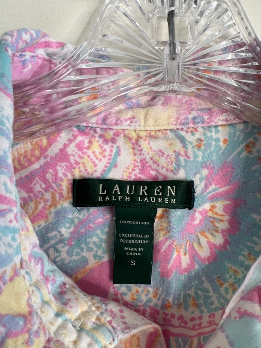 Lauren Ralph Lauren paisley rainbow pajama set small 100% cotton - Picture 5 of 7